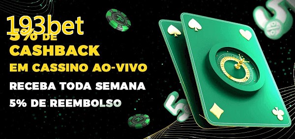 Promoções do cassino ao Vivo 193bet